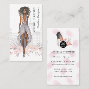 Girly New York Fashion Designer Business Card