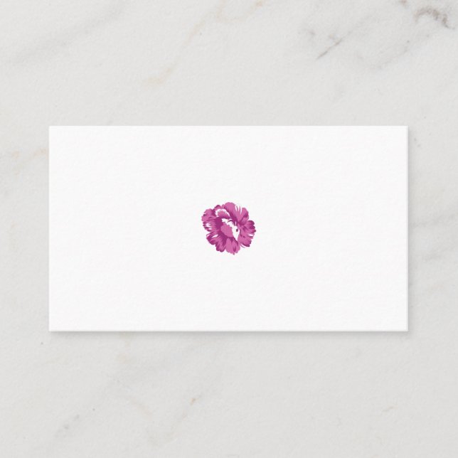 Girly, Pale Megenta, Royal Health Appointment Card (Front)