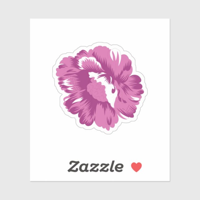 Girly, Pale Megenta, Royal Health Sticker (Sheet)