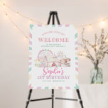 Girly Pastel Color Carnival Circus Kids Birthday Foam Board<br><div class="desc">This pastel color birthday welcome sign features a whimsical carnival theme, perfect for celebrating any kid's birthday. It reads "COME ONE, COME ALL! WELCOME TO THE GREATEST BIRTHDAY PARTY ON EARTH!" in a playful, circus-style font at the top, with vibrant illustrations of a ferris wheel, circus tent, balloons, and carousel...</div>