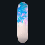 Girly Pastel Pink and Blue Watercolor Paint Drips Skateboard<br><div class="desc">This girly pastel pink and blue watercolor paint drip pattern is perfect for the artsy and trendy hipster woman. ***IMPORTANT DESIGN NOTE: For custom requests relating to changes of design aspects; including color swaps or matching products, or any other design-related question, please click on the "Contact" button or email us...</div>