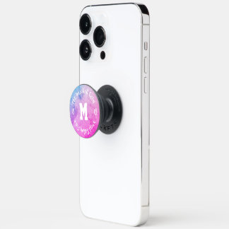 girly pastels baseball field my happy place PopSocket