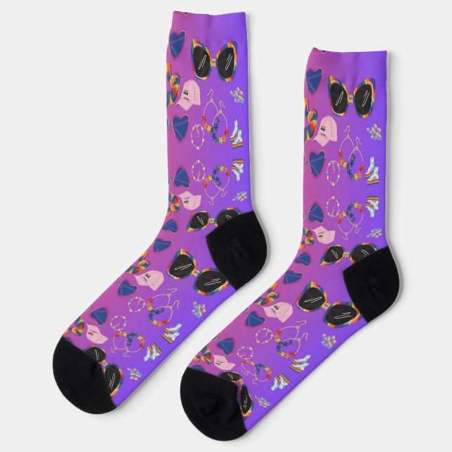 GIRLY PATTERN SOCKS (Left)