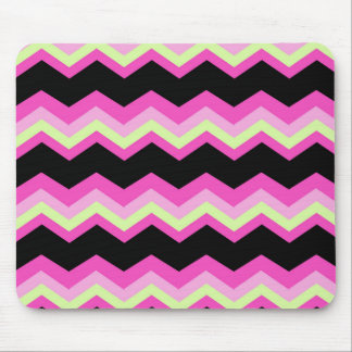 girly pattern zigzag fuchsia hot pink chevron mouse pad