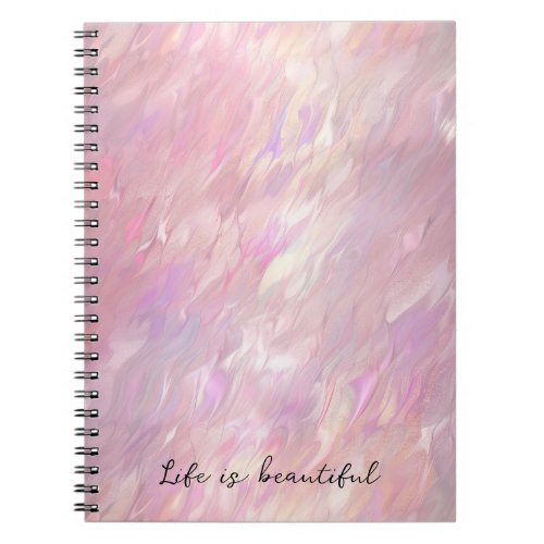 Girly Pearl Pink Notebook