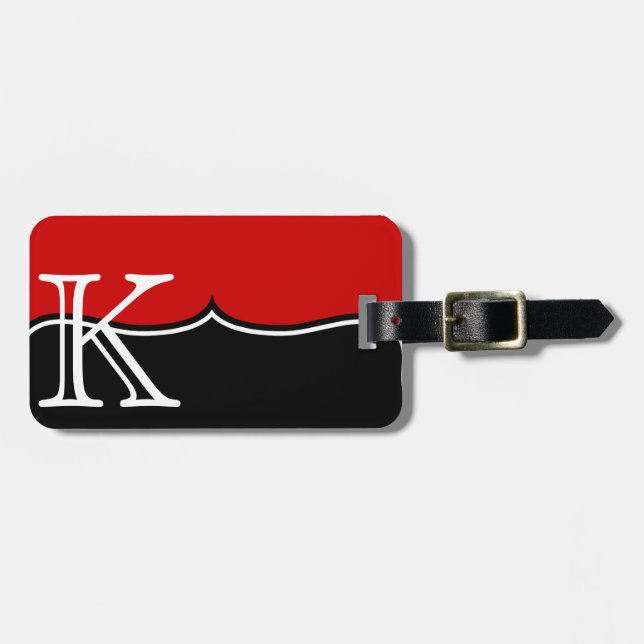 GIRLY Personalized RED Custom TAG (Front Horizontal)