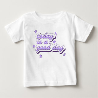 Girly Phrase Stars Hearts Rays Purple Baby T-Shirt