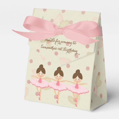 Girly Pink and Dreamy Ballerina Favor Boxes