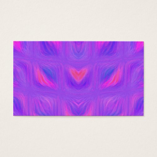 Girly Pink and Purple Abstract Business Card Template