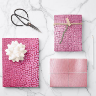Girly Pink Animal Wrapping Paper Sheets