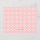 Girly Pink Baby Shower Book Insert Request Card (Back)