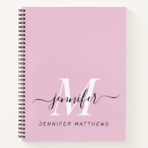 Personalized Elegant Purple Pink Sketchbook Notebook