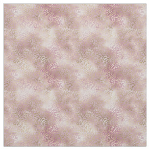 Girly Pink Blush Leopard Print Fabric