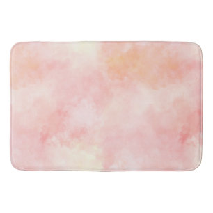 Girly Pink Blush Peach      Bath Mat