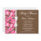 Girly Pink Brown Camo Ribbon Baby Shower