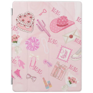 Girly pink cAesthetic iPad Case