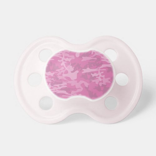 Girly Pink Camo Baby Girl Pacifier