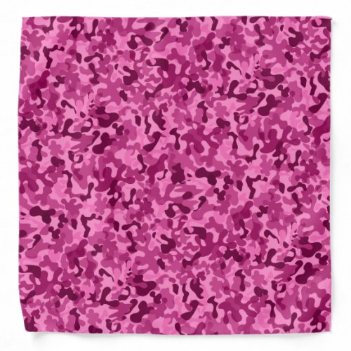 Girly Pink Camo Pattern Camouflage Bandana