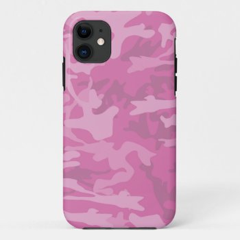 Girly Pink Camo  Phone Case by macdesigns2 at Zazzle