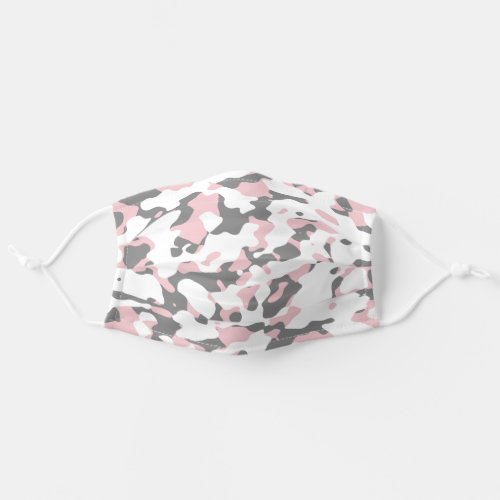 Girly Pink Camouflage Pattern Cloth Face Mask