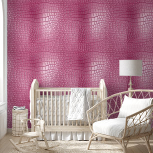 Girly Pink Chic Abstract Animal Wallpaper