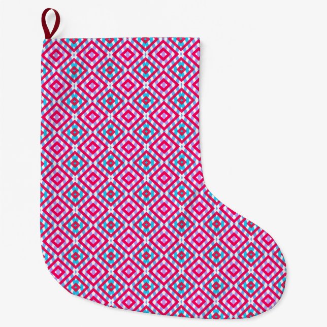 Girly Pink Christmas stocking (Front)