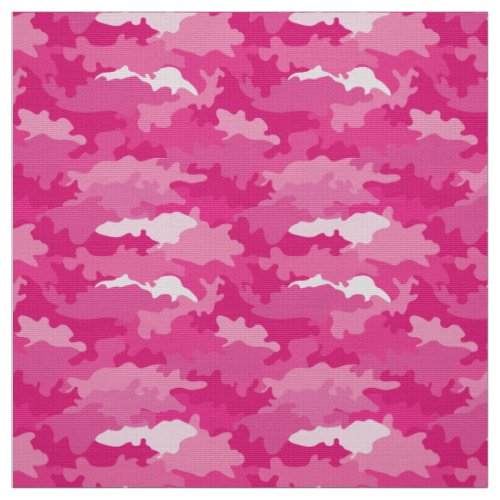 Girly pink color style camouflage pattern fabric