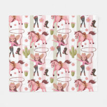 Girly Pink Cowgirl Horse Rodeo Western Design