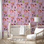 Girly Pink Cowgirl Horse Rodeo Western Design Wallpaper