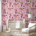 Girly Pink Cowgirl Horse Rodeo Western Design Wallpaper