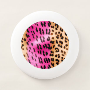 Girly Pink Cream Leopard Print Wham-O Frisbee