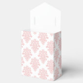 Girly Pink Damask Custom Favor Boxes (Opened)