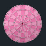 Girly Pink Dartboard With Darts<br><div class="desc">Girly Pink Dart Board</div>