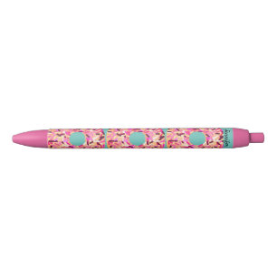 Girly Pink Donut Sprinkles Personalized Pen