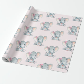 1st birthday girl wrapping paper