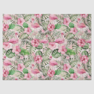 Girly Pink Flamingo Tissue Paper