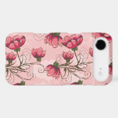 Girly Pink Floral iPhone 4s Case (Back (Horizontal))