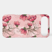 Girly Pink Floral iPhone 4s Case (Back (Horizontal))
