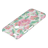 Girly Pink Flowers pattern Monogram 5 Uncommon Google Pixel XL Case (Top)