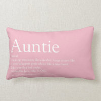 Girly Pink Fun Best Ever Aunt Auntie Definition