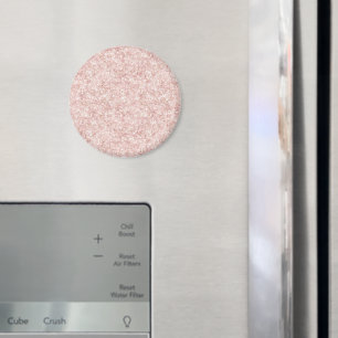 Girly Pink Glitter Birthday Magnet