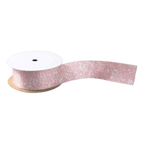 Girly Pink Glitter Color F3C0C0 Satin Ribbon