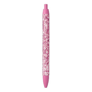 Girly Pink Glitter Confetti Pen