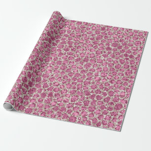 Girly Pink Glitter Leopard Print       Wrapping Paper