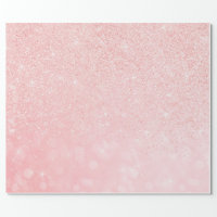 Pink Glitter Wrapping Paper