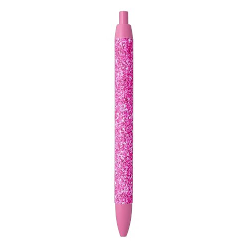 Girly Pink Glitter Modern Pretty Shiny Template Red Ink Pen