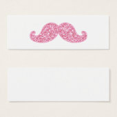 GIRLY PINK GLITTER MUSTACHE PRINTED (Front & Back)