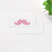 GIRLY PINK GLITTER MUSTACHE PRINTED (Desk)