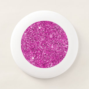 Girly Pink Glitter Ombre Sparkle          Wham-O Frisbee