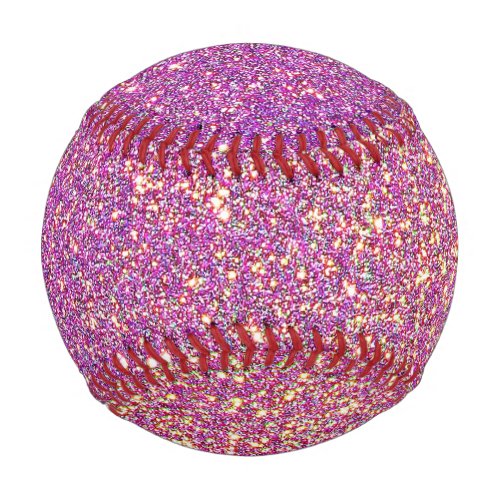 Girly Pink Glitter Pattern Baseball